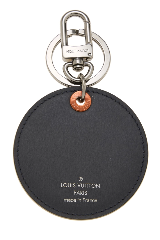 Navy Monogram Upside Down Bag Charm, , large image number 1