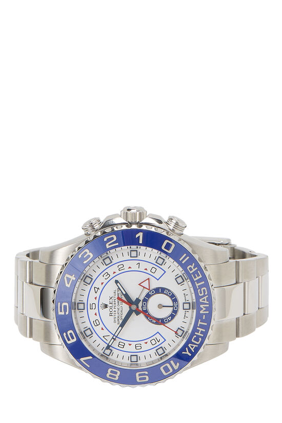Blue Stainless Steel & Platinum Yacht-Master II 116680 44mm, , large image number 2