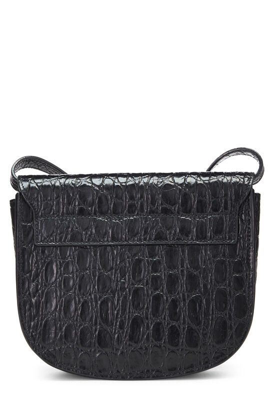 Black Embossed Leather Kaia Crossbody Small, , large image number 5