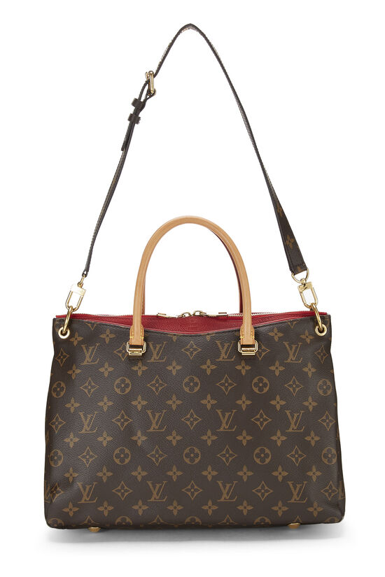 Vintage Authentic Louis Vuitton Fabric Monogram Pleaty Handbag