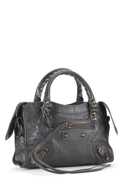 Grey Agneau Lambskin Graffiti Classic City Mini, , large