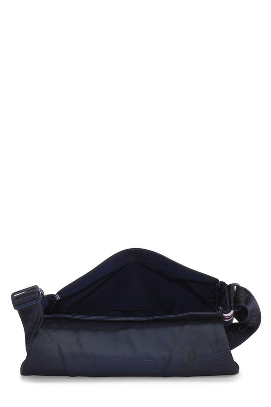 Navy Nylon Sportline Messenger Bag, , large image number 5