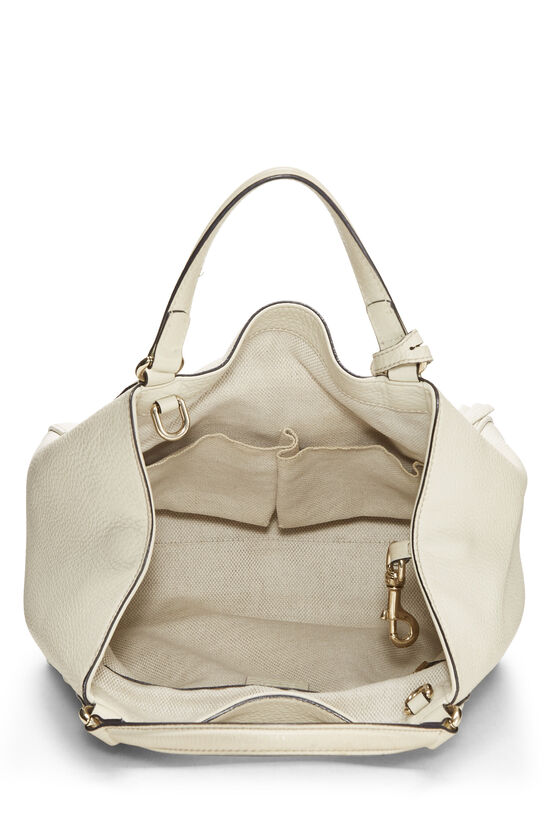 White Leather Soho Convertible Shoulder Bag, , large image number 6