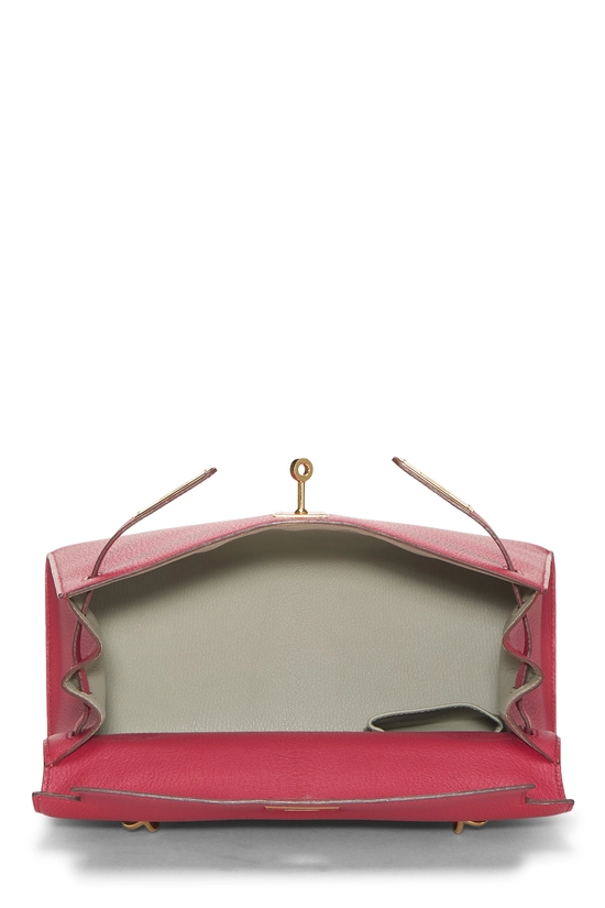 Rose Jaipur, Gris Perle Chevre Horseshoe Kelly Sellier 28, , large image number 5