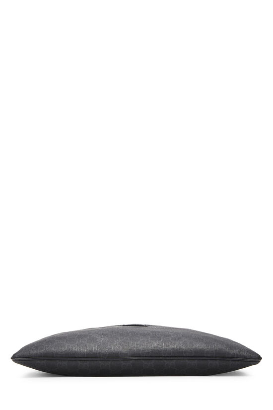 Black Coated Canvas Pocket Messenger, , large image number 4