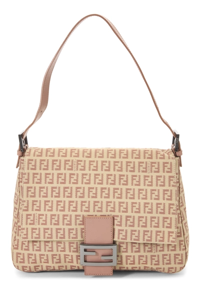 Fendi Pink Zucchino Canvas Mama