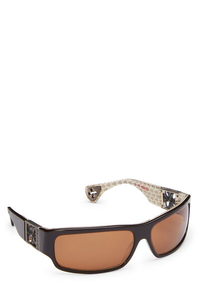 Brown Acetate Rejected Sunglasses, , large