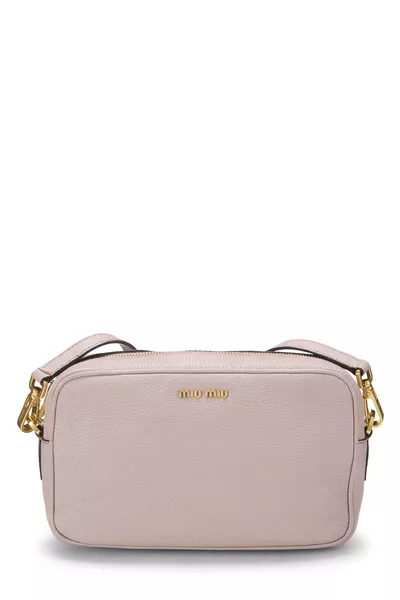 Pink Leather Crossbody