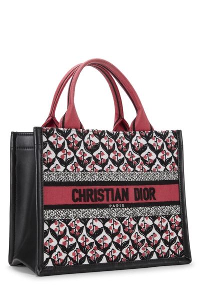 Christian Dior Multicolor Floral Embroidered Canvas Book Tote Small — photo 2