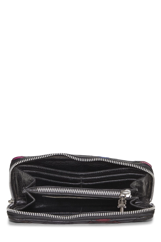 Pre-Owned Multicolor Leather Cemetery Cross Zip-Around Wallet