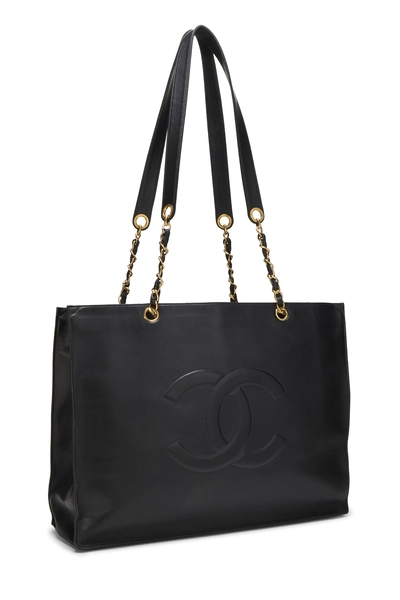 Black Lambskin Timeless 'CC' Tote, , large