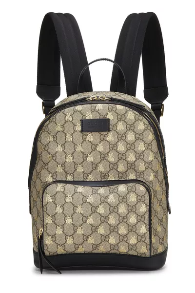 GG Supreme Canvas Bee Backpack Small
