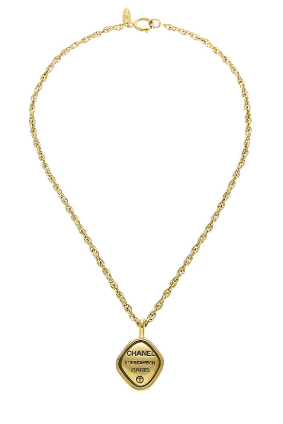 Gold Rue Cambon Charm Necklace, , large image number 0