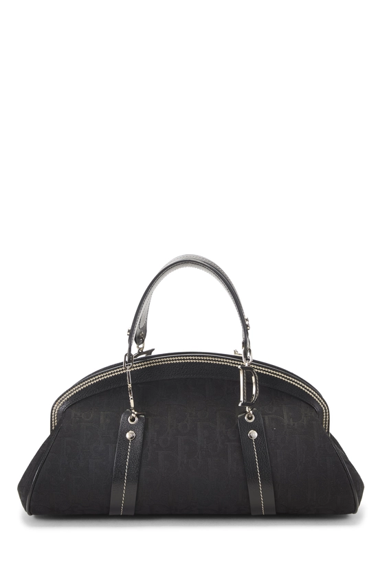 Black Trotter Canvas Floral Frame Satchel, , large image number 3
