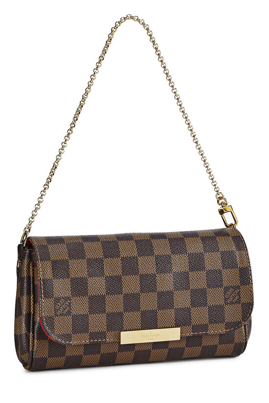 Louis Vuitton Damier Ebene Favorite MM Shoulder Bag For Sale at