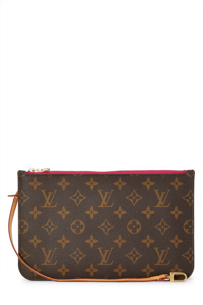 Pink Monogram Canvas Neverfull Pouch GM