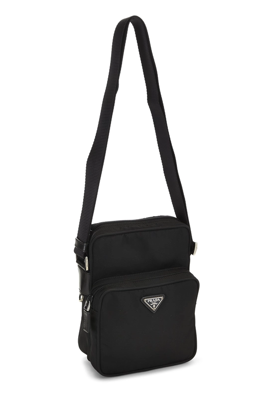 Black Nylon Messenger Bag Small, , large image number 1