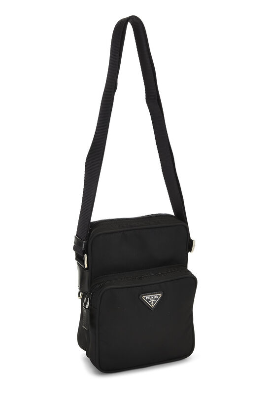 Black Nylon Messenger Bag Small, , large image number 1