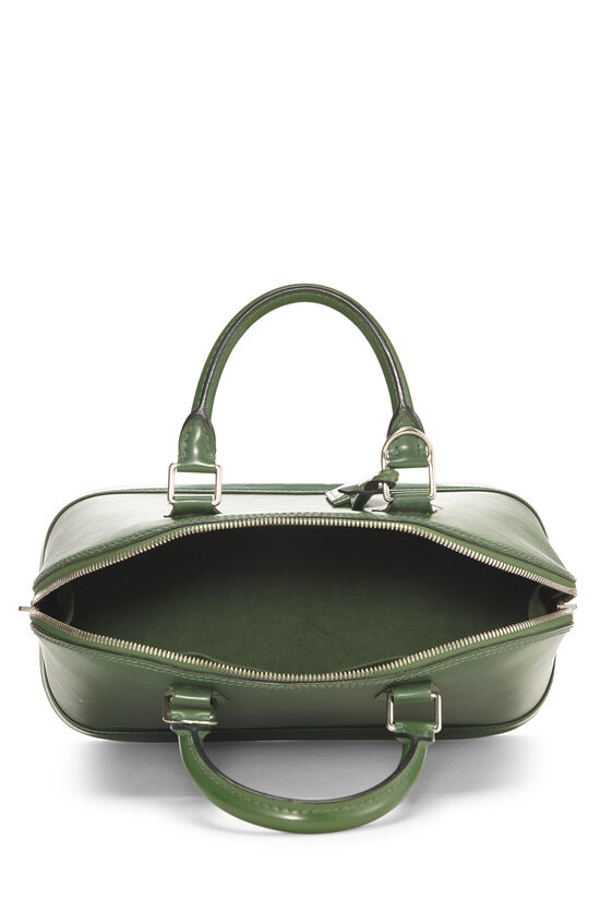 Louis Vuitton Green Patent Leather Alma PM Bag