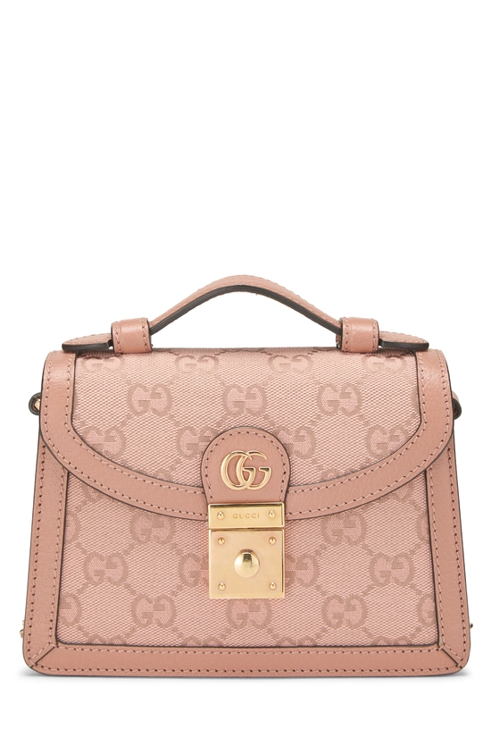 Pink GG Canvas Ophidia Shoulder Bag, , large image number 0