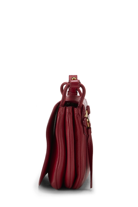 Red Vitello Daino Flap Crossbody Bag Small, , large image number 2