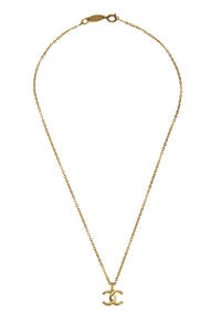 Chanel Gold Quilted 'CC' Necklace Medium Q6J0NH17D7081