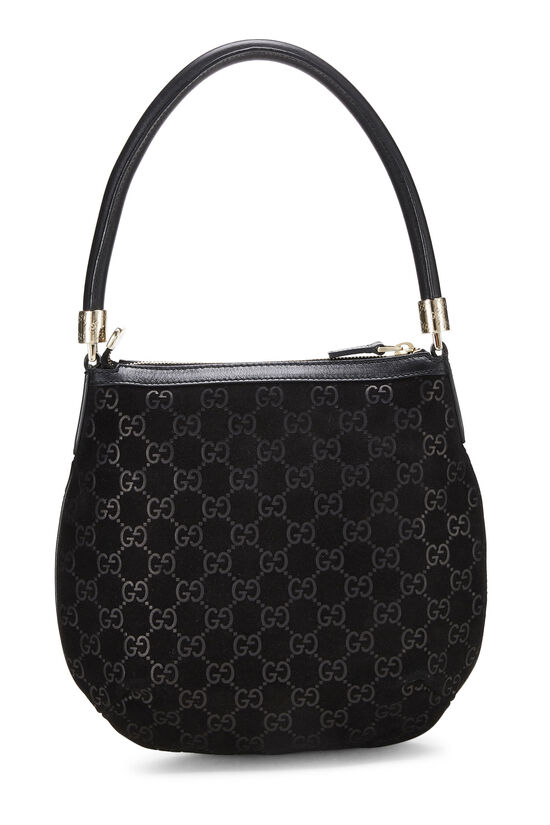 Black GG Suede Handbag Mini, , large image number 3