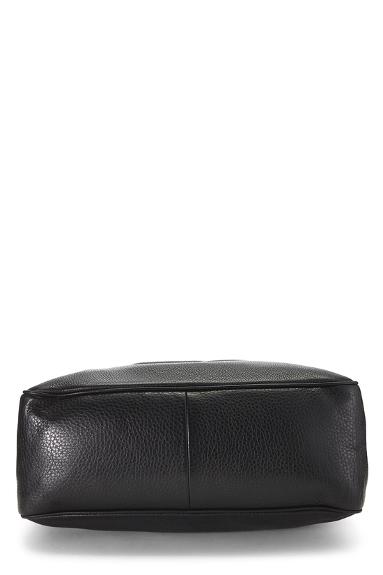 Black Leather Soho Chain Shoulder Bag Large, , large image number 4