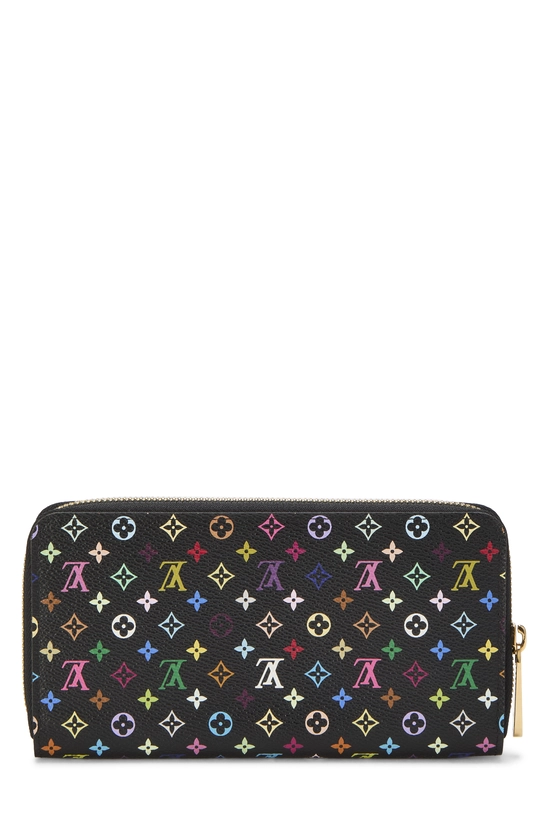 Takashi Murakami x Louis Vuitton Black Monogram Multicolore Zippy Continental, , large image number 2