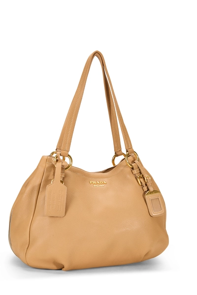 Prada Beige Deerskin Side Zip Tote — photo 2
