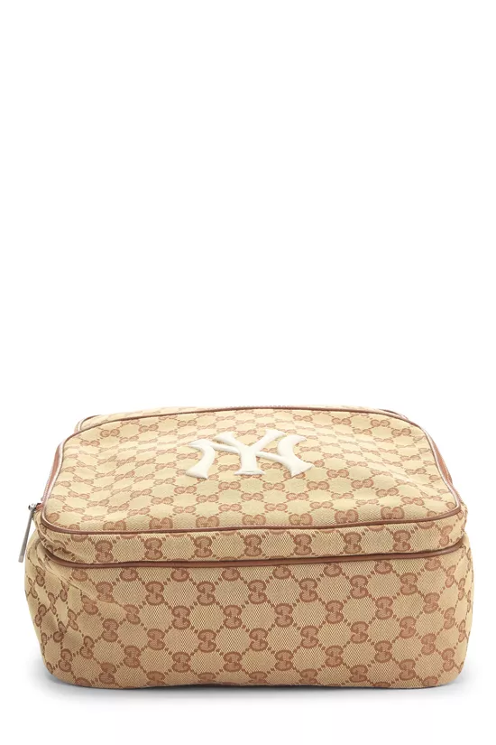 Pink GG Canvas New York Yankees Backpack, , large image number 4