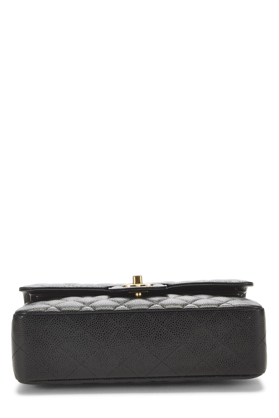Black Quilted Caviar Classic Double Flap Small, , large image number 4