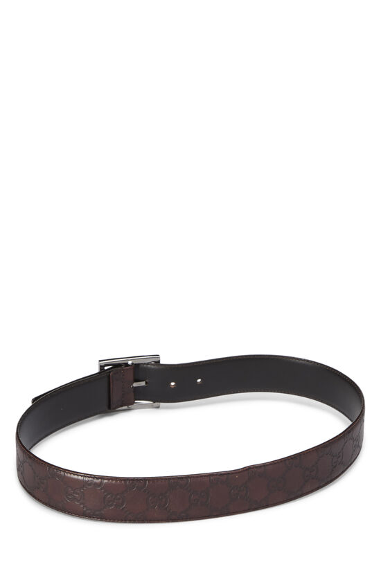 Brown Guccissima Leather Belt 80, , large image number 2