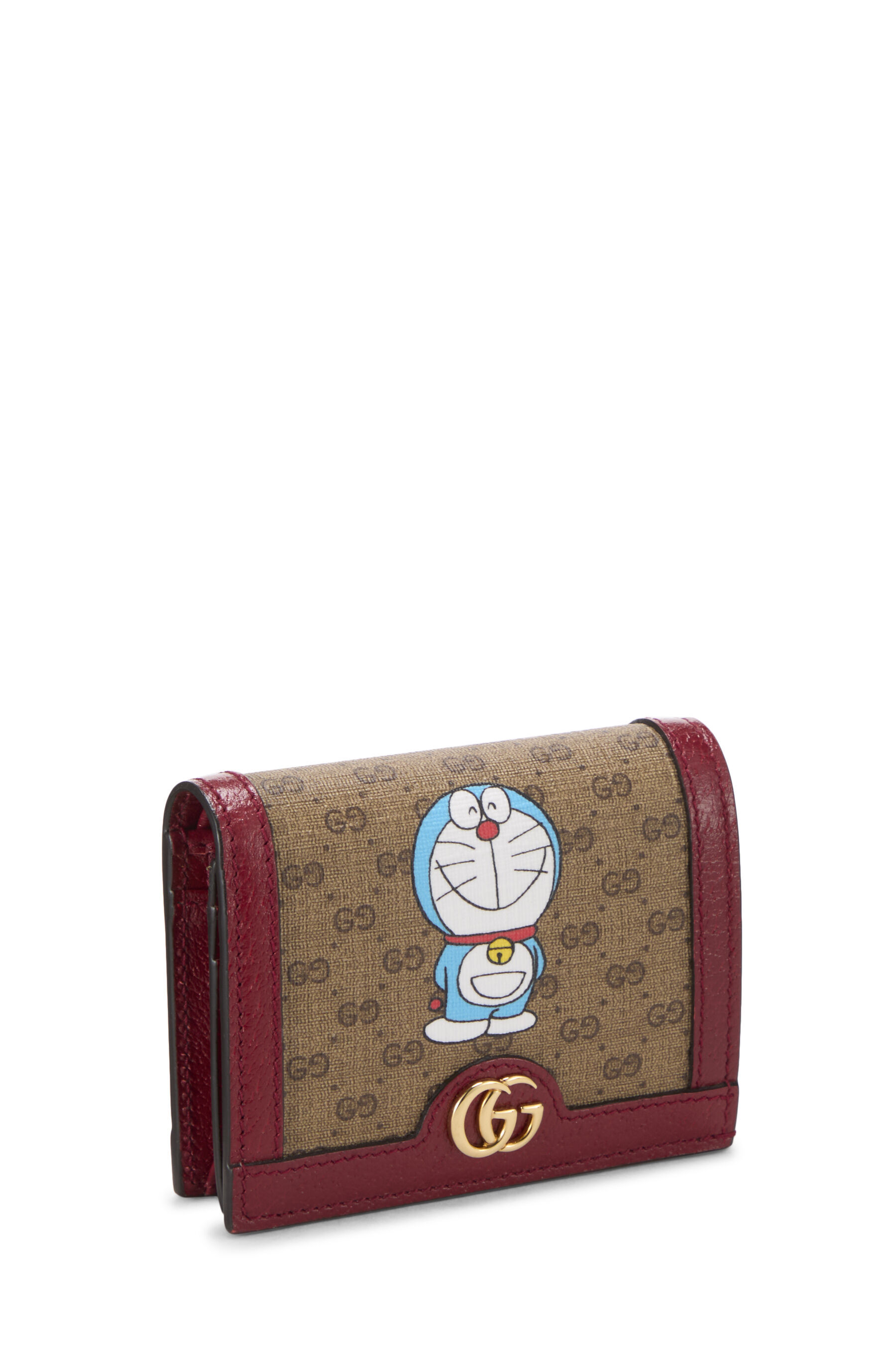 Pre-Owned Doraemon x Gucci Coated Canvas Compact Wallet QFA56G0LRB005