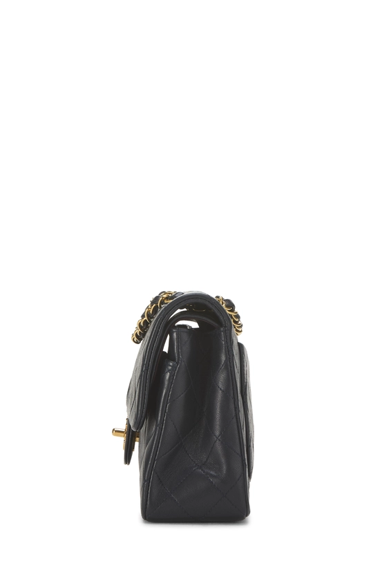 Navy Quilted Lambskin Classic Double Flap Small, , large image number 2