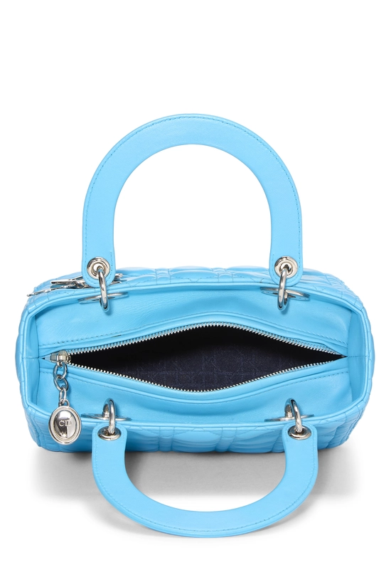 Blue Cannage Quilted Lambskin Lady Dior Medium, , large image number 5