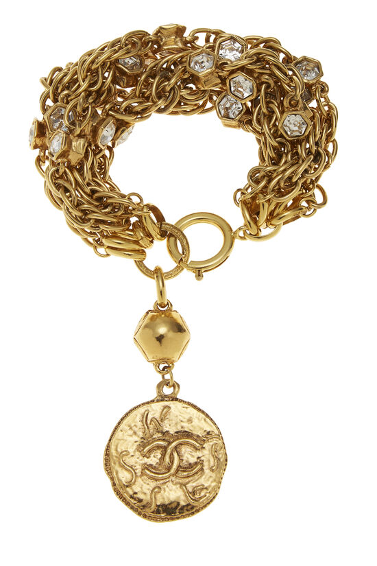 Gold & Crystal Bracelet, , large image number 1