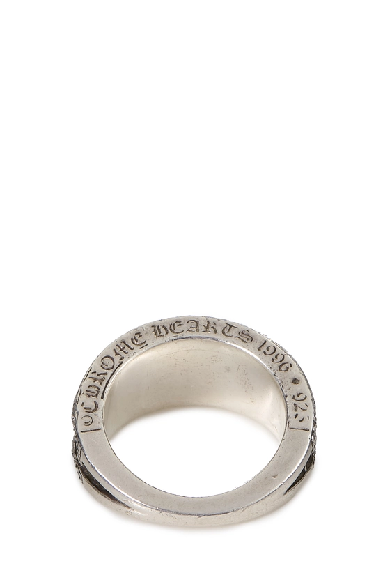 Sterling Silver Diamond Fleur-de-lis Band, , large image number 2