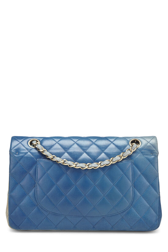 Blue Ombre Quilted Lambskin Classic Double Flap Medium, , large image number 4