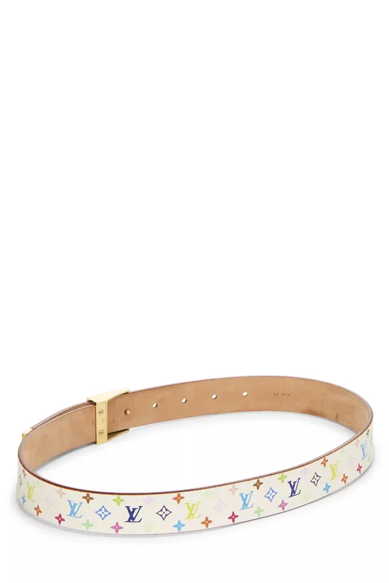 Takashi Murakami X Louis Vuitton White Monogram Multicolore Ceinture 70	, , large image number 2
