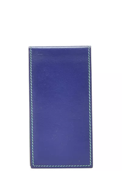 Blue Box Leather Notepad