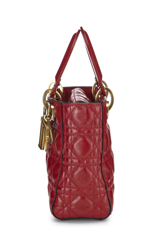 Red Cannage Quilted Calfskin My Lady Dior Lucky Charms Small, , large image number 3