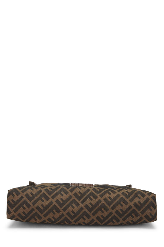 Brown Zucca Canvas Baguette Shoulder Bag Maxi, , large image number 4