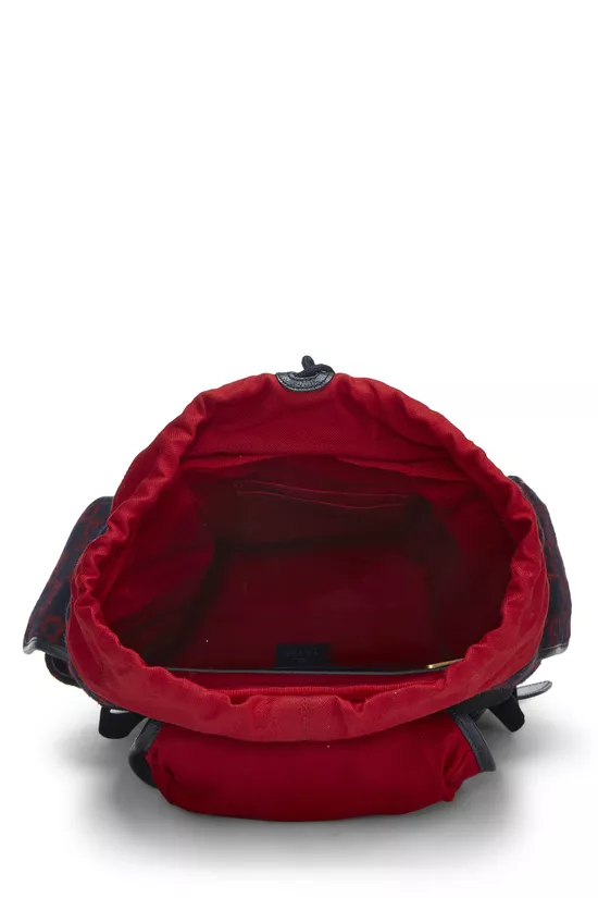 Navy & Red Original GG Wool Backpack, , large image number 5