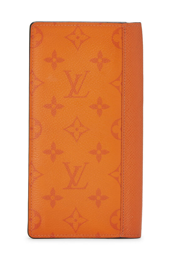 Orange Monogram Taigarama Brazza Wallet, , large image number 3