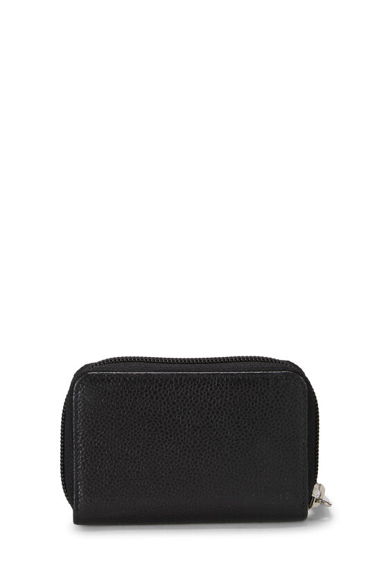 Black Caviar 'CC' Zip Around Coin Purse, , large image number 2