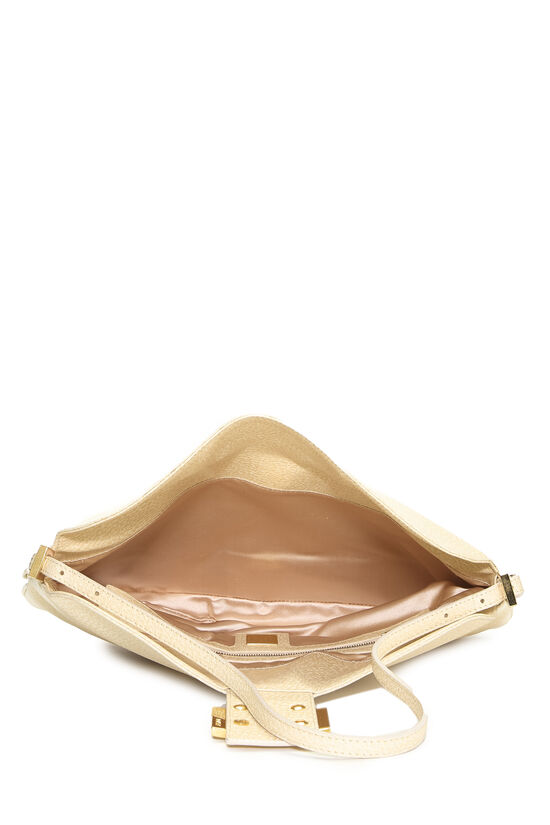 Beige Calfskin Shoulder Bag, , large image number 5