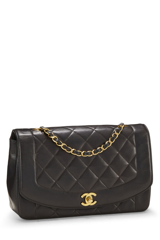 Chanel Medium Diana Flap in Black Lambskin and 24K GHW – Brands Lover