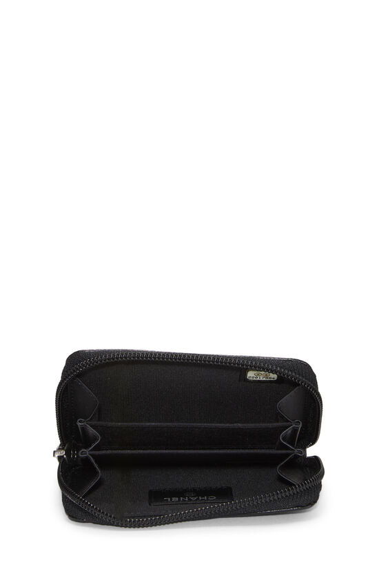 Black Caviar 'CC' Zip Around Coin Purse, , large image number 3