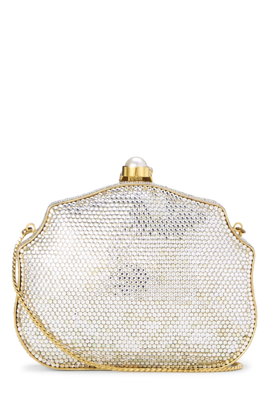 Gold & Crystal Embellished Minaudi&egrave;re, , large image number 3